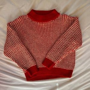 Chunky Knit Mock Neck Sweater